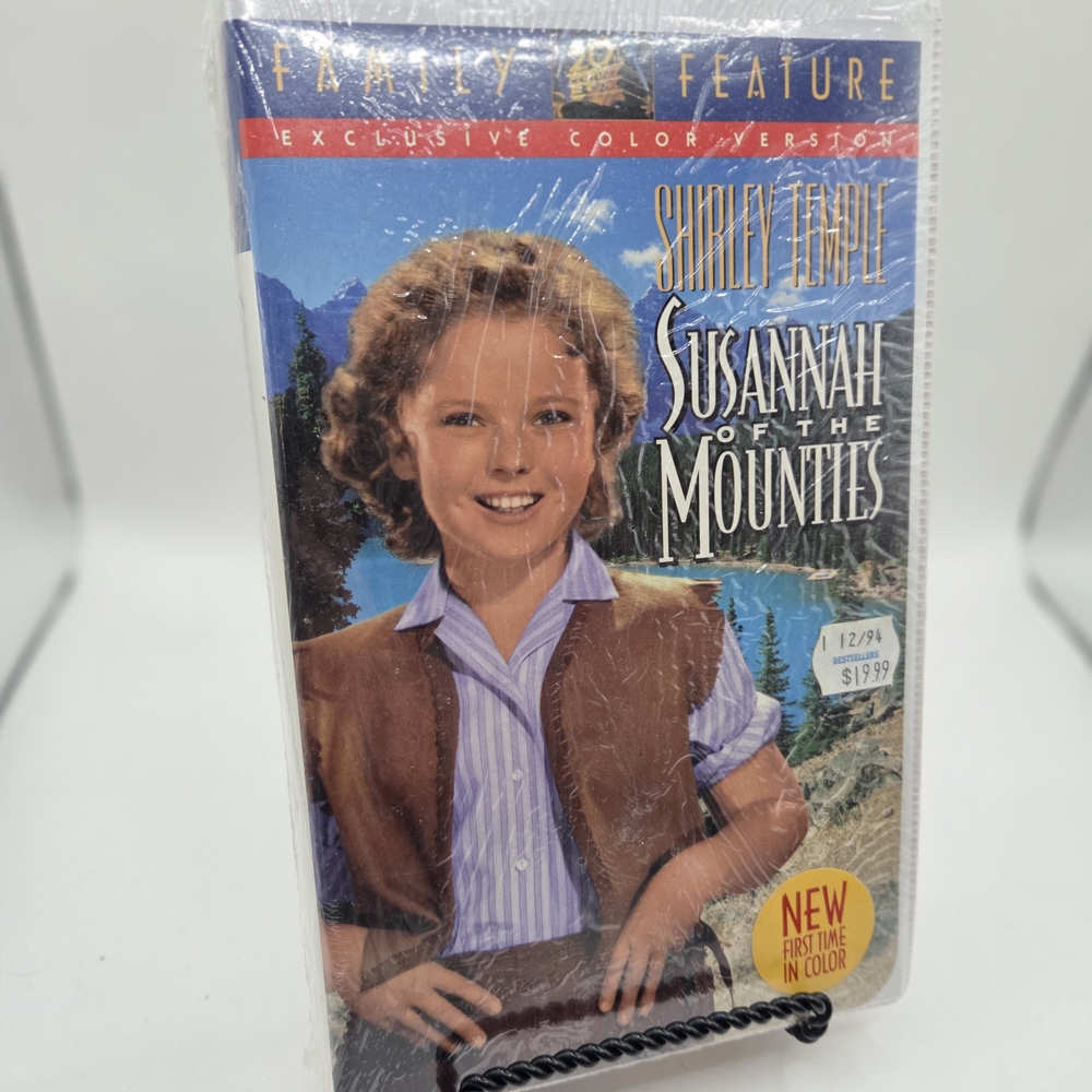 Shirley Temple 'Susannah of the Mounties' VHS Fox Video Brand New Sealed